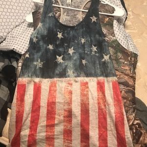 American flag tank